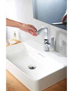 Kludi Zenta SL mitigeur lavabo 480270565 chromé , avec garniture de vidage , bec pivotant à 360 degrés, levier latéral