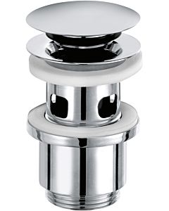Kludi washbasin waste valve 1042405-00 G 2000 2000 /4, for washbasin with overflow, lockable, chrome