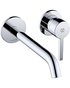 Kludi Nova Fonte trim set 202450515 concealed washbasin two-hole wall-mounted single-lever mixer, projection 220mm, chrome