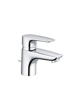 Kludi Pure &amp; solid basin mixer 343850575 chrome, DN 15, with metal waste set