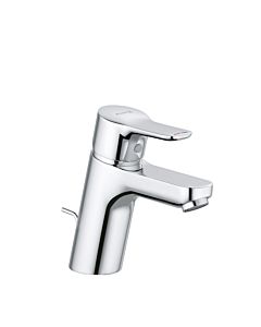 Kludi Pure &amp; easy basin mixer 372760565 chrome, DN 15, with metal waste set, low pressure