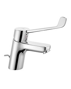 Kludi Pure &amp; easy care basin mixer 372870565 chrome, DN 15, with metal waste set, clinic lever 180mm