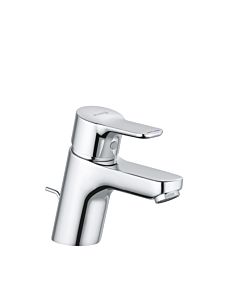 Kludi Pure &amp; easy basin mixer 373850565 chrome, DN 15, with metal waste set