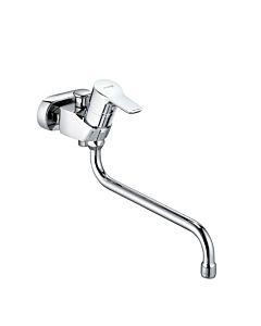 Kludi Pure &amp; easy bath and shower mixer 375910565 chrome, DN 15, wall mounting, 45mm pitch