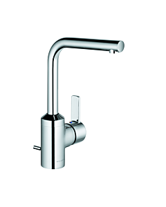 Kludi Zenta Waschtischarmatur 382940575 chrom, schwenkbarer Auslauf, mit Ablaufgarnitur