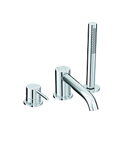 Kludi Bozz bath mixer 384480576 standing installation, 3-hole tile rim installation, chrome