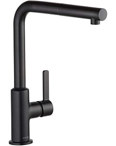 Kludi L-ine S kitchen tap 408513975 closed lever on the side, swiveling, pull-out spout, matt black