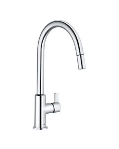 Kludi Bingo Star XS kitchen faucet 468510578 swiveling 230 °, pull-out spout, chrome
