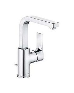 Kludi Zenta SL Washbasin faucet 480270565 chrome, with pop-up waste, swivel spout 360 degrees, side lever