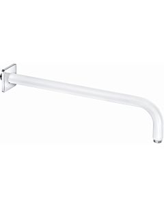 Kludi A shower arm 6653491-00 projection 400mm, white, DN 15, with push rosette 61x61mm