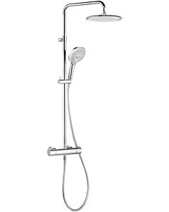 Kludi Freshline shower system 670920500 chrome, with on-wall thermostat