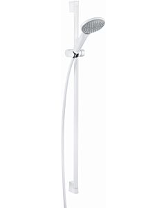 Kludi Freshline shower set 6784091-00 white/chrome, with wall bar 900mm, glides, hand shower