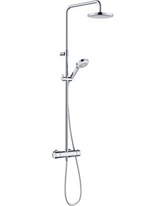 Kludi DIVE S 3S Thermostatic Dual Shower System 6807905-00 with hand shower, chrome