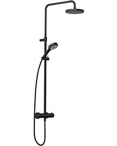 Kludi thermostatic dual shower system 6807939-00 with hand shower DIVE S 3S, matt black