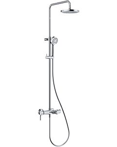 Kludi Logo single-lever mixer dual-shower system 6808305-00 chrome, with head and hand shower, with bath spout