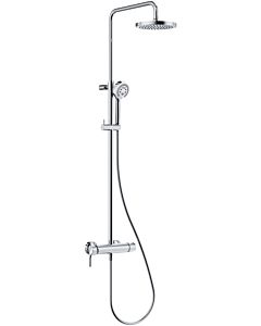 Kludi Logo Einhebelmischer Dual-Shower-System 6808505-00 chrom, mit Kopf- und Handbrause