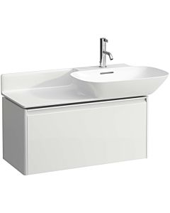 LAUFEN BASE for INO H4030011102611 unit H4030011102611 77x36cm, 2000 drawer, handle strip anodised aluminum, glossy white