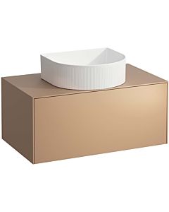 LAUFEN Sonar drawer unit / sideboard H4054110340411 77.5x34x45.5cm, cut-out in the middle, copper