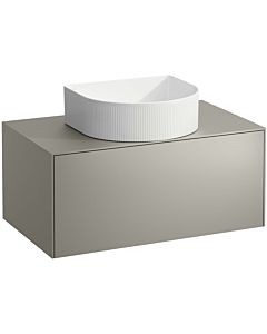 LAUFEN Sonar drawer unit / sideboard H4054110340421 77.5x34x45.5cm, cut-out in the middle, titanium