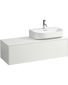 LAUFEN Sonar drawer unit / sideboard H4054530341701 117.5x34x45.5cm, cut-out on the right, matt white