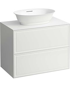 LAUFEN The new classic drawer unit / sideboard H4060120856271 77.5x60x45.5cm, 2 drawers, for washbasin bowl, traffic gray