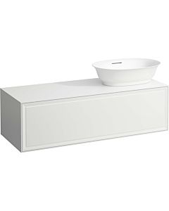 LAUFEN The new classic drawer unit / sideboard H4060820856271 117.5x34.5x45.5cm, 2000 drawer, washbasin cut-out on the right, traffic gray