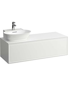 LAUFEN The new classic drawer unit / sideboard H4060850856311 117.5x34.5x45.5cm, 2000 drawer, hand basin cut-out on the left, glossy white