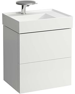 LAUFEN Kartell Waschtisch-Unterschrank H4075580336401 58x60x45cm, 2 Schubladen, weiß matt