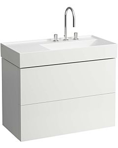 LAUFEN Kartell Waschtisch-Unterschrank H4076080336401 88x60x45cm, 2 Schubladen, weiß matt