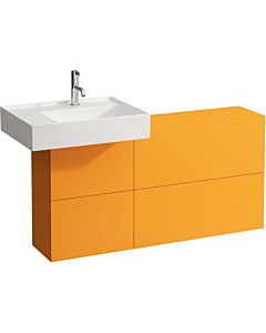 LAUFEN Kartell H4082910336431 120x61x27cm, cut-out on the left, ocher brown