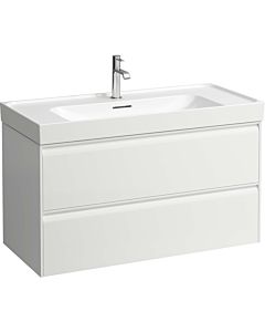 Laufen Meda meuble sous-vasque H4216220112601 98,4x51,5x44,8cm, 2 tiroirs, blanc mat