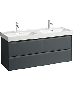 Laufen Meda vanity unit H4216440112661 128.4x51.5x44.8cm, 4 drawers, traffic gray