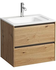Laufen Meda vanity unit H4216720112671 57.2x50.4x44.2cm, 2 drawers, wild oak