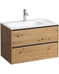 Laufen Meda vanity unit H4216820112671 77.2x50.4x44.2cm, 2 drawers, wild oak