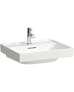 Laufen Meda lavabo H8101127571041 55x46cm, à encastrer, avec trop-plein, trou de robinetterie 2000 par vasque, blanc mat