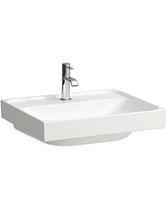 Laufen Meda lavabo H8101124001111 55x46cm, à encastrer, sans trop-plein, trou de robinetterie 2000 par vasque, blanc avec LCC