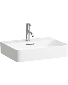 LAUFEN Val washbasin H8102827571081 under, with overflow, with 3 tap holes, matt white