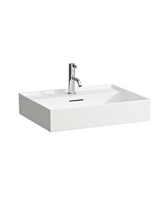 LAUFEN Kartell washbasin H8103334001041 , 60x46cm, white LLC, with overflow and tap hole, sapphire ceramic