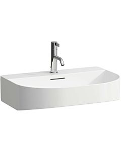 LAUFEN Sonar washbasin H8103427571581 under, without overflow, with 3 tap holes, matt white