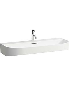 LAUFEN Sonar washbasin H8103477571581 under, without overflow, with 3 tap holes, matt white