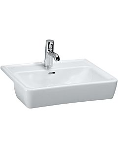 LAUFEN Pro A semi-recessed washbasin 8129610001041 56 x 44 cm, white, with overflow, 2000 tap hole