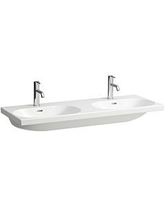 Laufen Lua double washbasin H8140810001081 120x46cm, built under, white, with overflow, with 3 tap holes