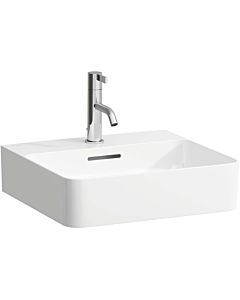 LAUFEN match0 Val hand H8162807571041 45x42cm, matt white, with tap hole, with overflow