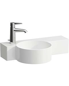 LAUFEN Val hand H8152837571131 55x31.5cm, shelf on the right, without overflow, with tap hole on the left, matt white