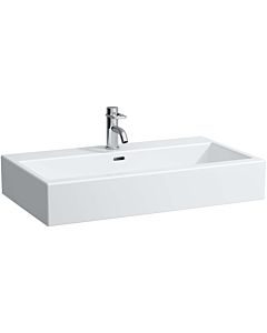 LAUFEN Living City washbasin 8174370001091 80 x 46 cm, sanded, white, without tap hole