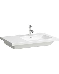 LAUFEN Living Square washbasin H8174390001041 75x48cm, 2000 tap hole, with overflow, shelf on the left