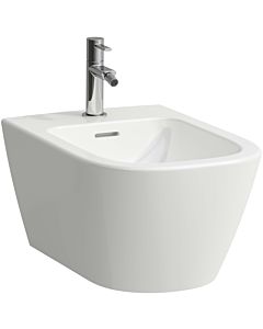 Laufen Meda wall bidet H8301104003021 36x54cm, concealed attachment, with overflow, with tap hole, white with LCC
