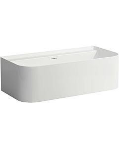 LAUFEN Sonar back-to-wall bathtub H2203470000361 with tap hole, 160x81.5cm, with panel, Sentec, white
