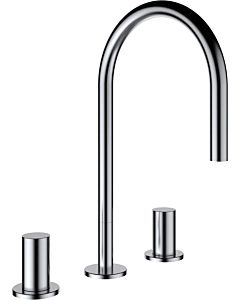LAUFEN Kartell 3-hole H3123330812201 PVD, swivel spout 166mm, without waste valve