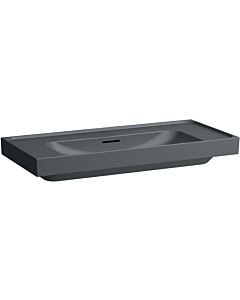 Laufen Meda countertop washbasin H8161197581091 100x46cm, with overflow, without tap hole, matt graphite
